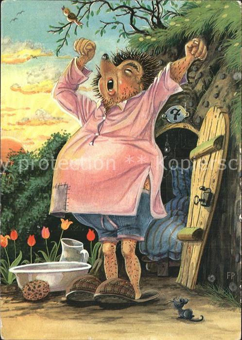 Vermenschlicht Igel Pantoffeln Maus