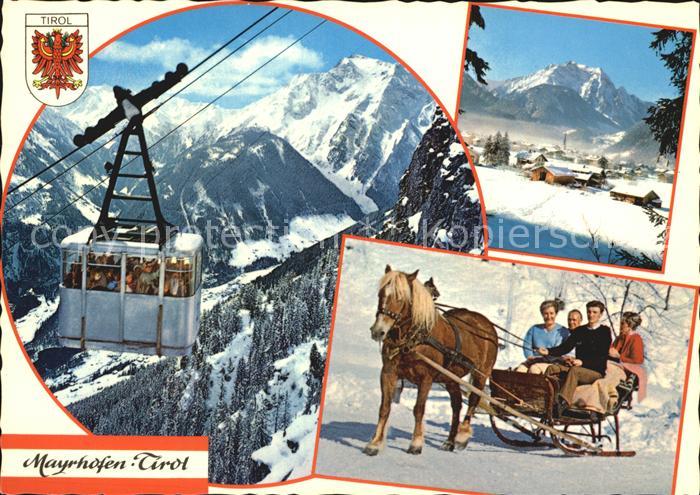Seilbahn Penken Mayrhofen Zillertal Pferdeschlitten