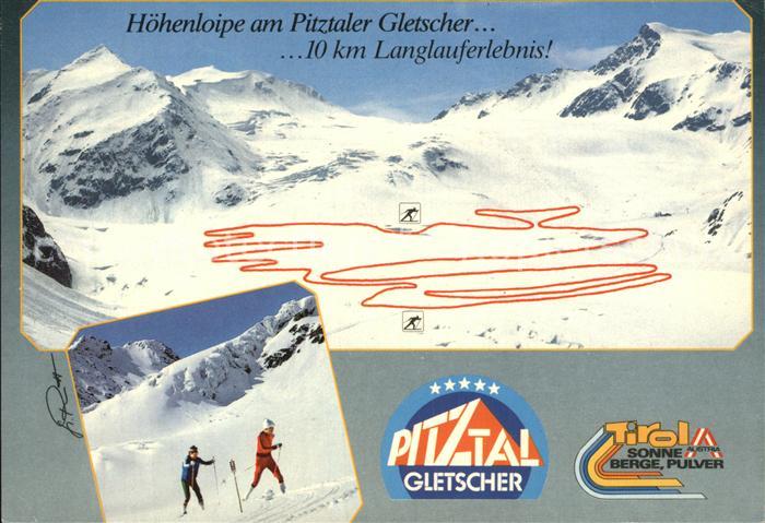 Ski-Langlauf Hoehenloipe Pitztaler Gletscher Mittelbergferner