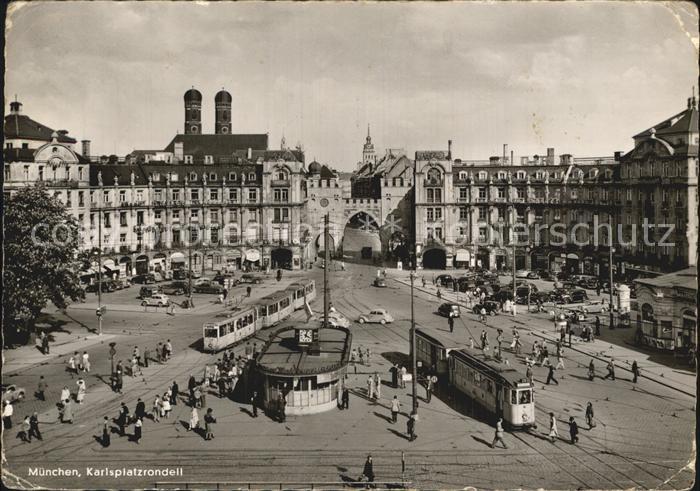 Strassenbahn Muenchen Karlsplatzrondell