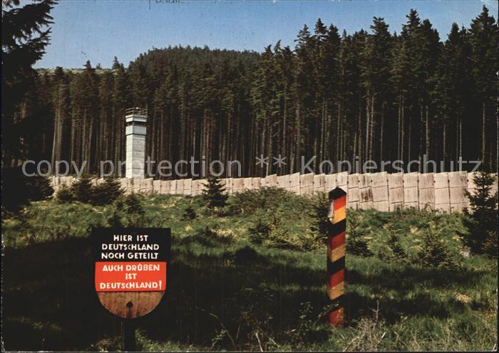 Grenze Douane Zoll Zonengrenze Harz