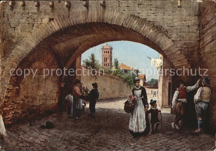 Kuenstlerkarte E. Roesler Franz Roma Sparita Arco dei Tolomei