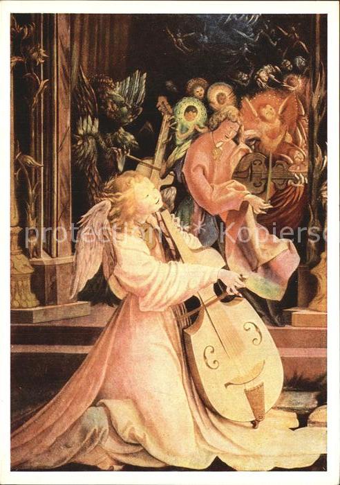 Verlag Bruckmann Nr. 181 M. Gruenewald Musizierende Engel