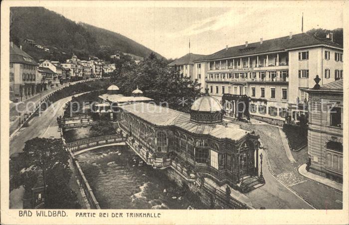 Bad Wildbad Partie bei der Trinkhalle