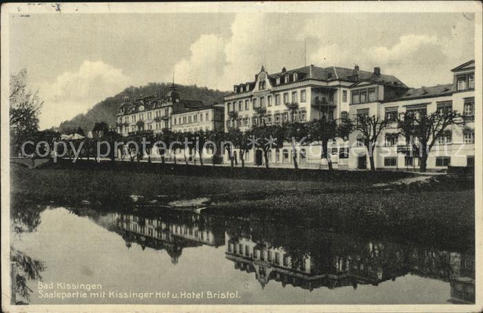 Bad Kissingen Saalepartie mit Kissinger Hof und Hotel Bristol