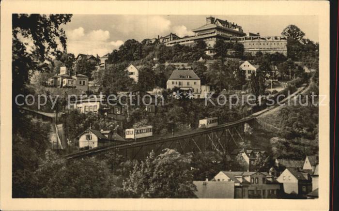 DRESDEN Elbe HOG Luisenhof mit Standseilbahn
