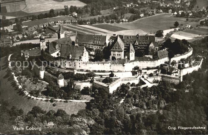 Coburg Bayern Veste Coburg Fliegeraufnahme