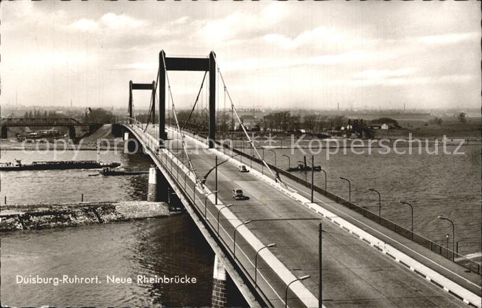 Duisburg Ruhrort Neue Rheinbruecke