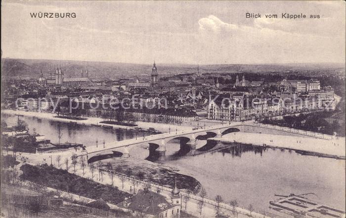 WueRZBURG Bayern Blick vom Kaeppele