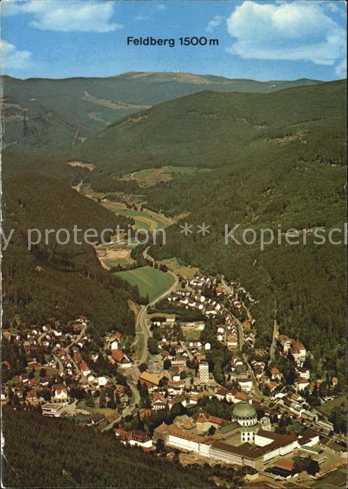 St Blasien Fliegeraufnahme mit Feldberg
