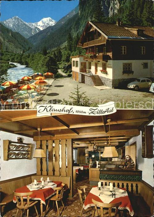 Mayrhofen Zillertal Alpengasthof Klaushof Gaststube