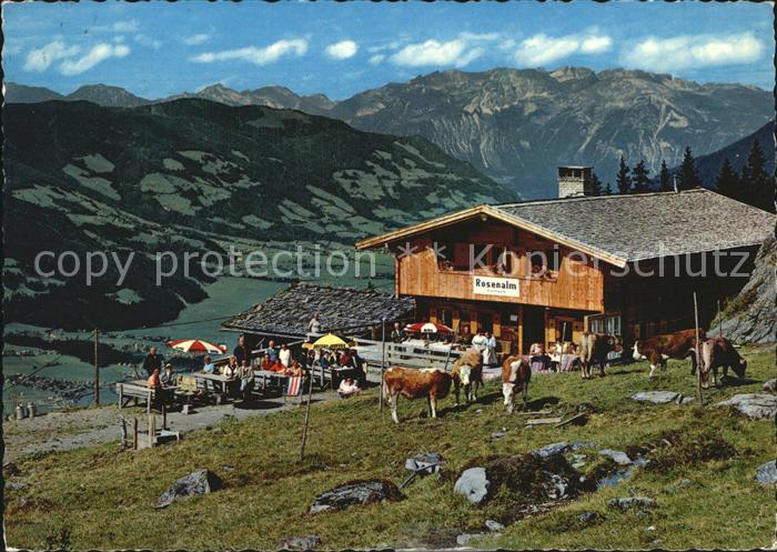 Zell Ziller Tirol Jausenstation Rosenalm Terrasse