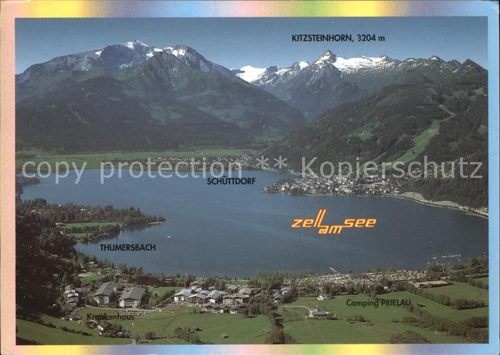 Zell See Schuettdorf Thumersbach Kitzsteinhorn Fliegeraufnahme