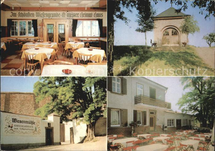 Floersheim Main Ausflugsgaststaette Wiesenmuehle Gaststube Histor Wiesenmuehle G
