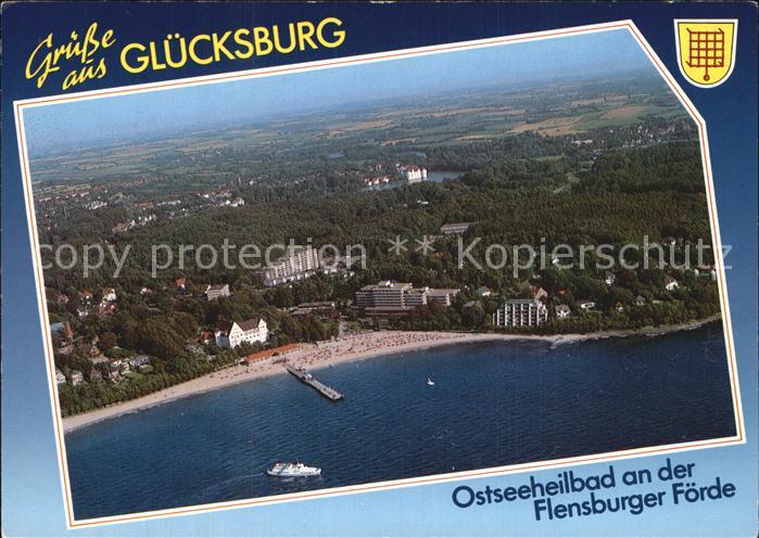 Gluecksburg Ostseebad Flensburger Foerde Fliegeraufnahme