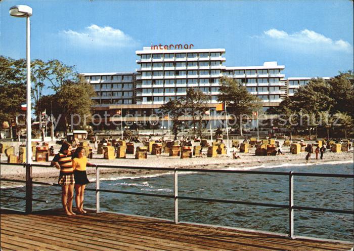Gluecksburg Ostseebad Stand mit Hotel Intermar