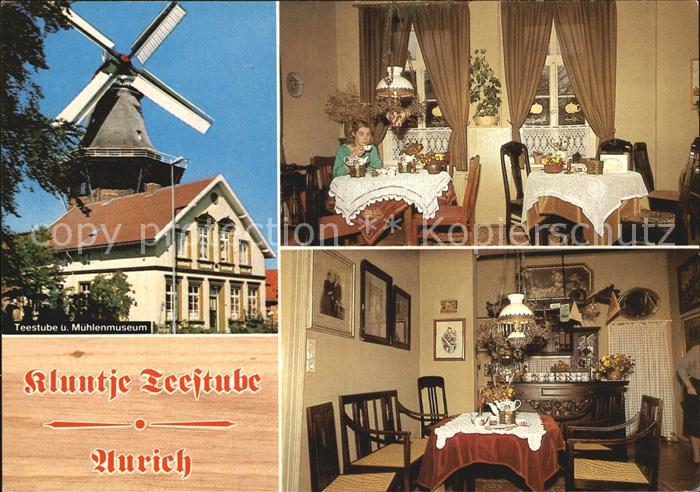 Aurich Ostfriesland Kluntje Teestube Gaststube Muehlenmuseum