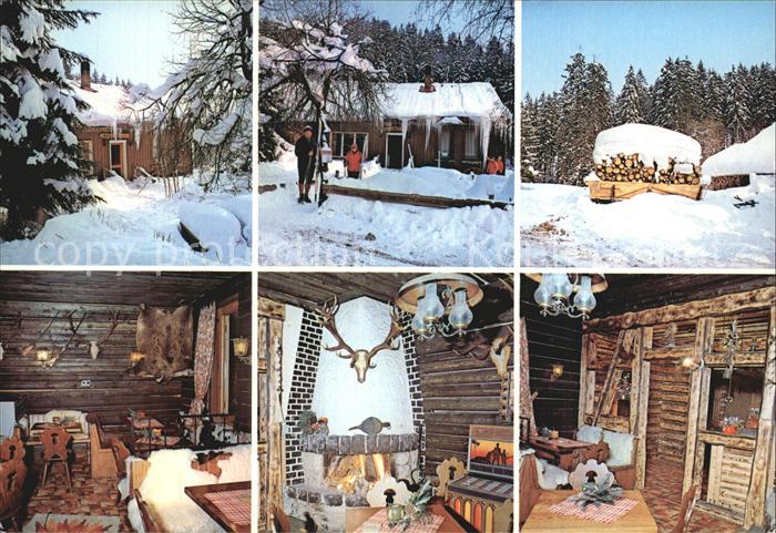 St Andreasberg Harz Waldgaststaette Rinderstall Gaststube Kamin