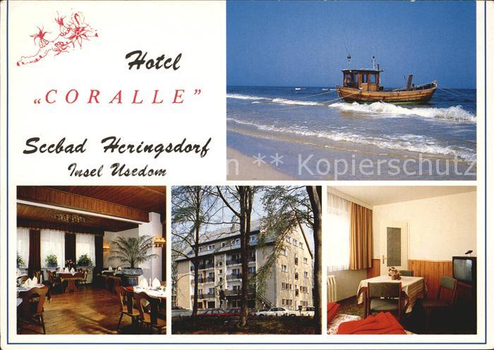 Heringsdorf Ostseebad Usedom Hotel Coralle Gaststube Zimmer Fischkutter