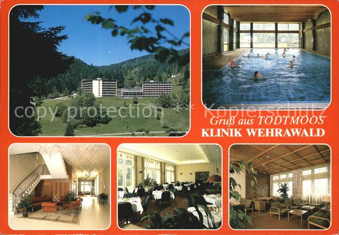 Todtmoos Schwarzwald BW Klinik Wehrawald der BfA Hallenbad Foyer Gastraeume