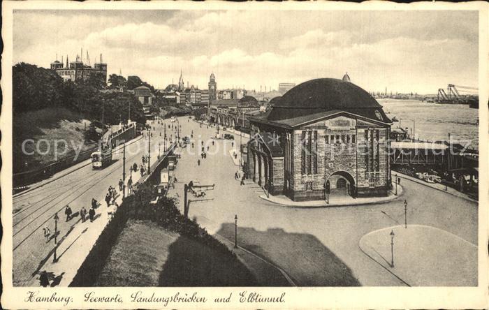 HAMBURG  CITY Seewarte Landungsbruecken und Elbtunnel