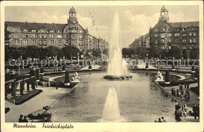 MANNHEIM BW Friedrichsplatz Fontaene