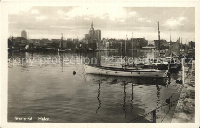 Stralsund Mecklenburg Vorpommern Hafenpartie