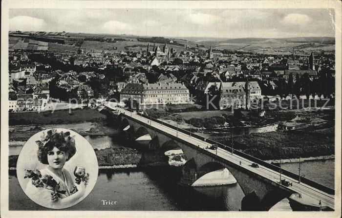 TRIER CITY Panorama Bruecke Weinprinzessin