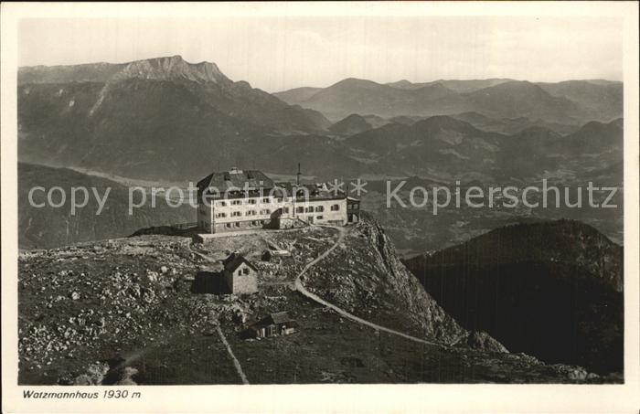 Watzmannhaus Fliegeraufnahme