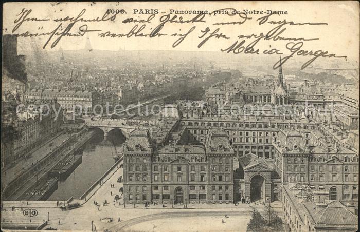 Paris Panorama pris de Notre Dame