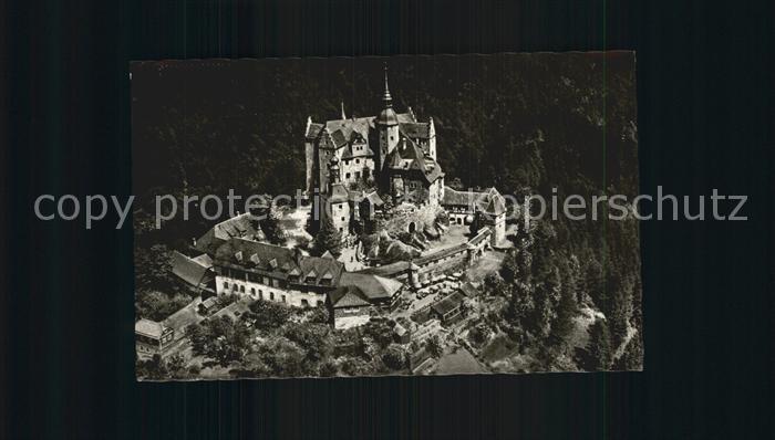 Lauenstein Oberfranken Burghotel Lauenstein Fliegeraufnahme
