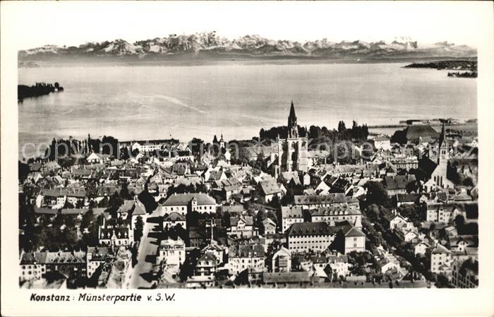 Konstanz Bodensee Panorama mit Muenster