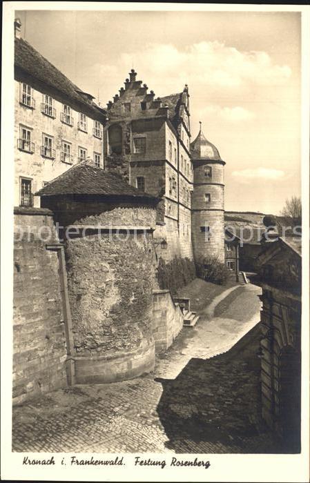 Kronach Oberfranken Festung Rosenberg