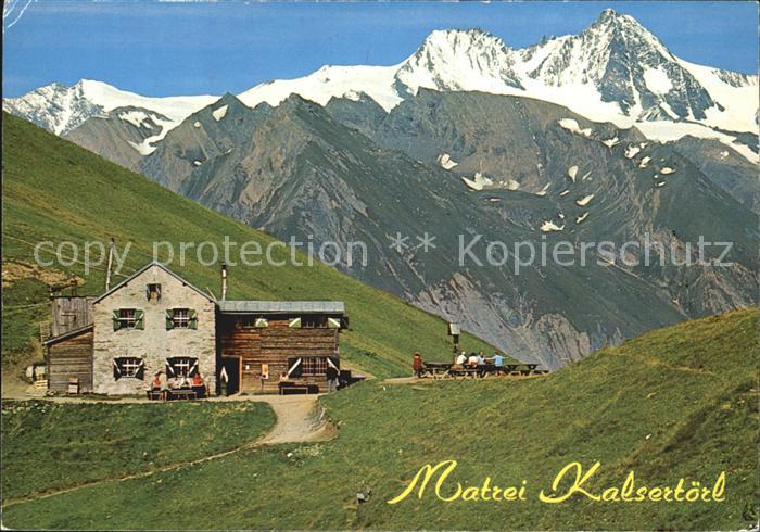 Matrei Osttirol Kalsertoerl Berghaus Grossglockner Hohe Tauern