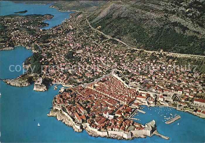 Dubrovnik Ragusa Fliegeraufnahme
