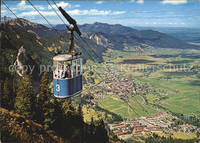 OBERAMMERGAU Bayern mit Kofel und Laberbergbahn