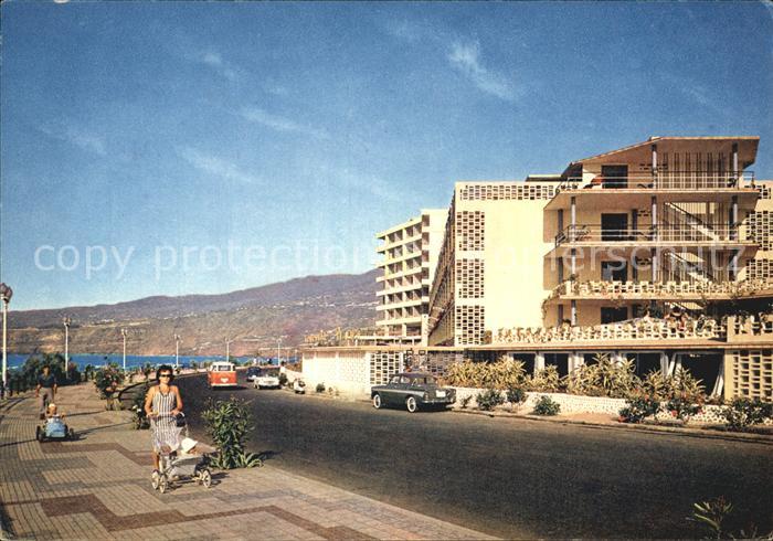 Puerto de la Cruz Avenida Colon Promenade and Hotel Tenerife Playa