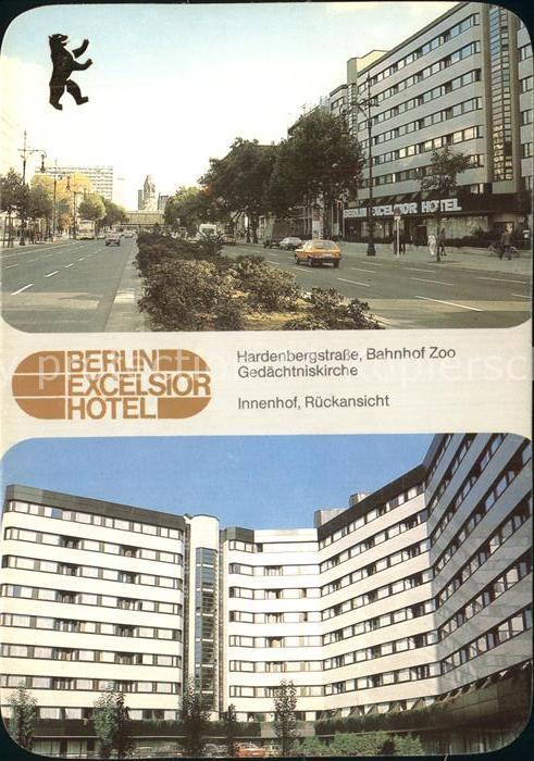 BERLIN  CITY Excelsior Hotel Bahnhof Zoo Gedaechtniskirche