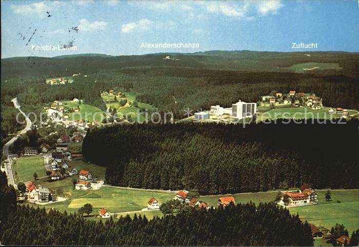 Kniebis Freudenstadt Fliegeraufnahme Alexanderschanze Zuflucht