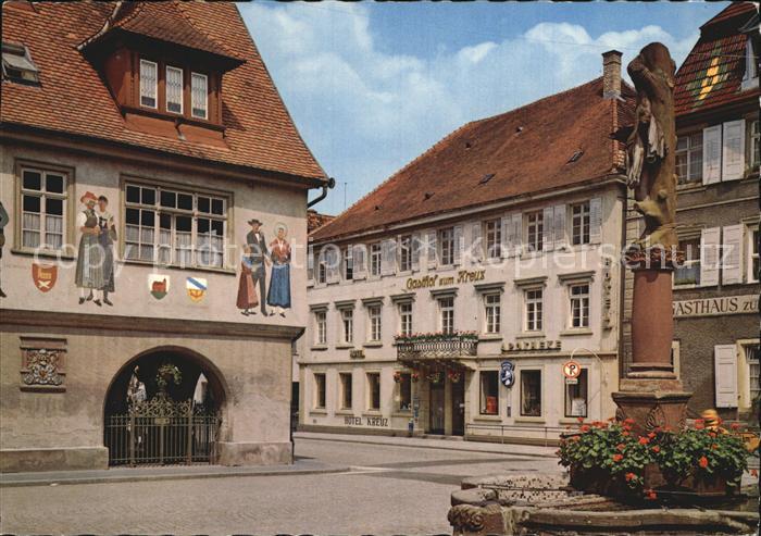 Haslach Kinzigtal Hotel Goldenes Kreuz Brunnen
