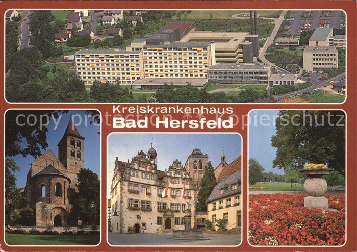 Bad Hersfeld Fliegeraufnahme Stiftsruine Rathaus Dudendenkmal