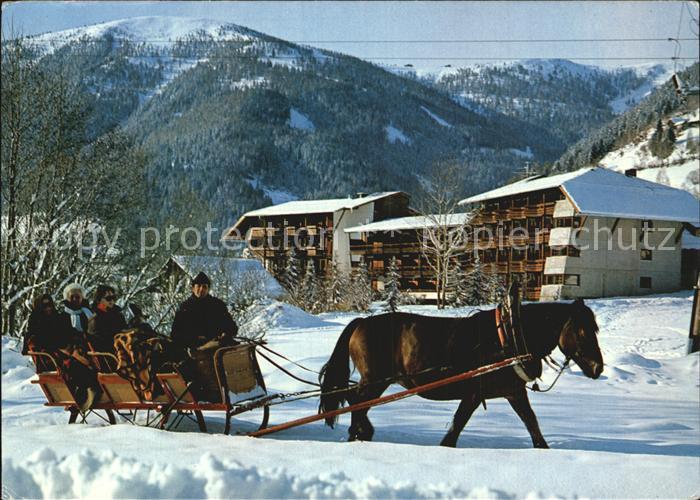 Bad Kleinkirchheim Kaernten Hotel Restaurant Alte Post Pferdeschlitten