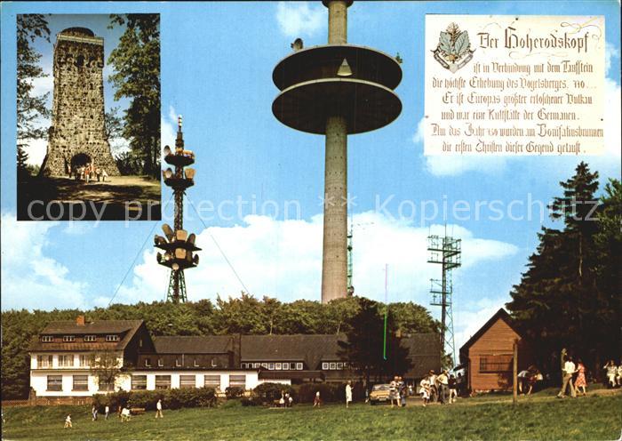 Hoherodskopf Cafe Restaurant Sendetuerme Bismarckturm Taufstein