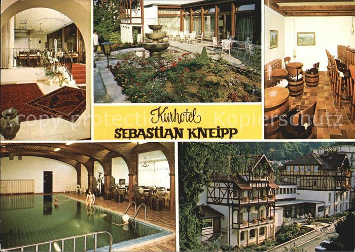 Bad Sooden-Allendorf Kurhotel Sebastian Kneipp Foyer Gartenterrasse Hallenbad Ba