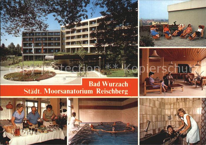 Bad Wurzach Staedt Moorsanatorium Gast und Aufenthaltsraum Hallen und Moorbad