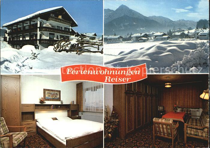 Fischen Allgaeu Ferienwohnung Reiser Zimmer Gaststube Panorama