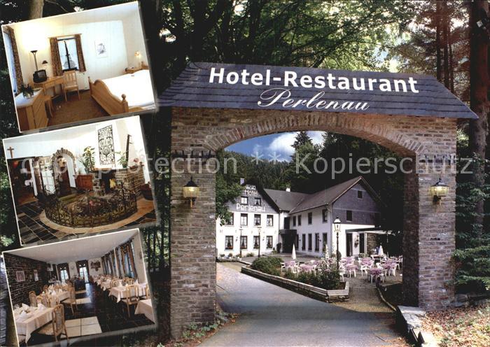 Monschau Montjoie NRW Hotel Restaurant Perlenau Zimmer Kamin Speisesaal