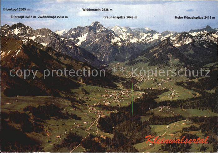 Kleinwalsertal Fliegeraufnahme