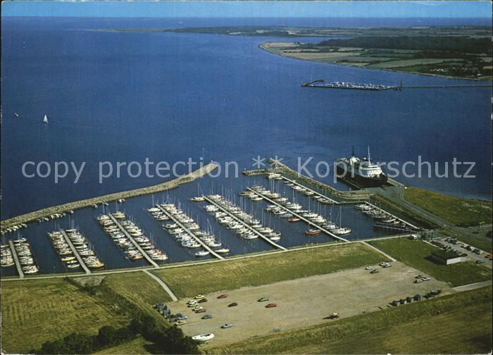 Wackerballig Jachthafen Gelting Mole Fliegeraufnahme