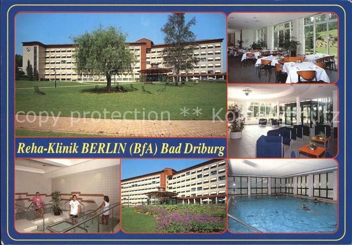 Bad Driburg Reha Klinik Berlin Gastraum Foyer Hallenbad Park
